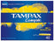 Tampax Regular Absorbency Compak Max Protection Plastic Tampons, Value Box, 2 x 40 ct