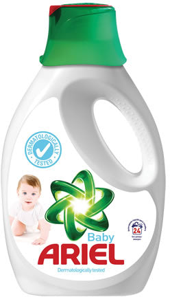 Ariel Baby Liquid Laundry Detergent, Dermatologically Tested, 1560 ml