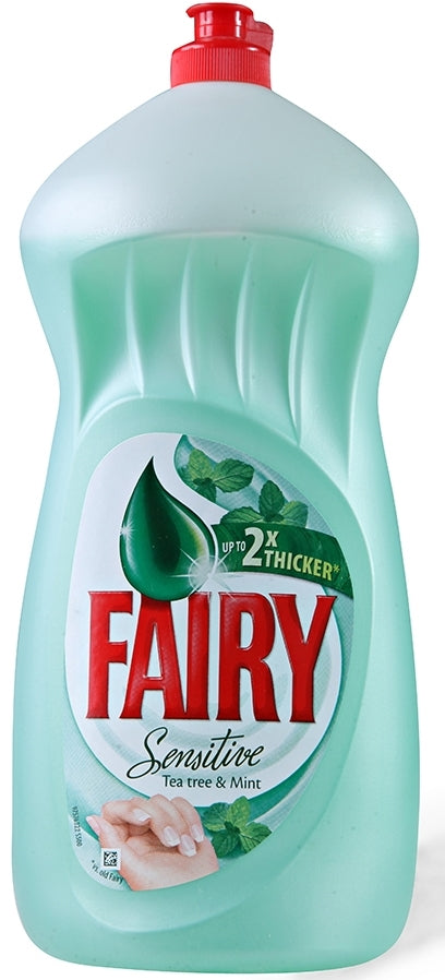 Fairy Sensitive Dishwashing Liquid, Tea Tree & Mint, 1.35 L