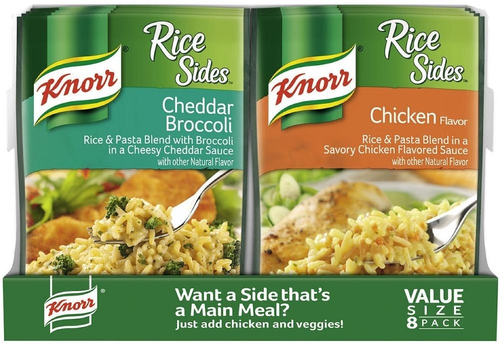 Knorr Cheddar Broccoli and Chicken Rice Sides, 8 pcs