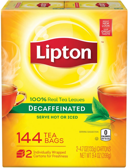 Lipton Decaf Black Tea Two-Pack, 144 ct