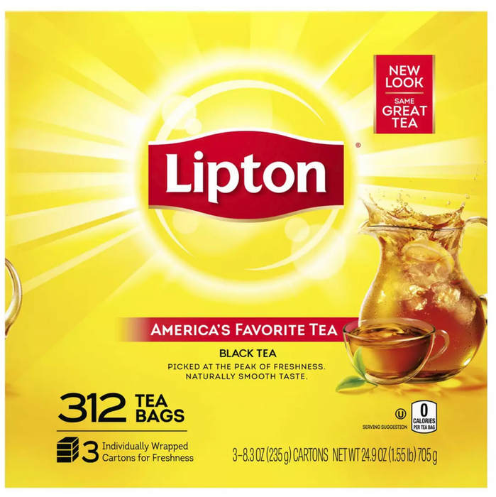 Lipton Black Tea Bags , 312 ct