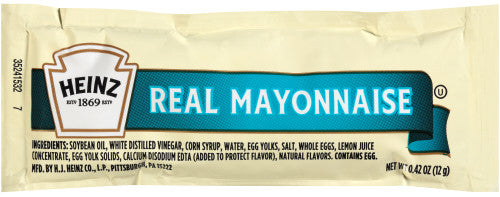Heinz Single Serve Mayonnaise Bulk, 500 x 12 g
