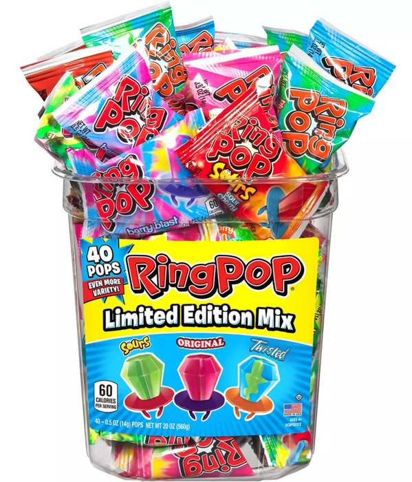 Ring Pop Variety Box , 40 ct