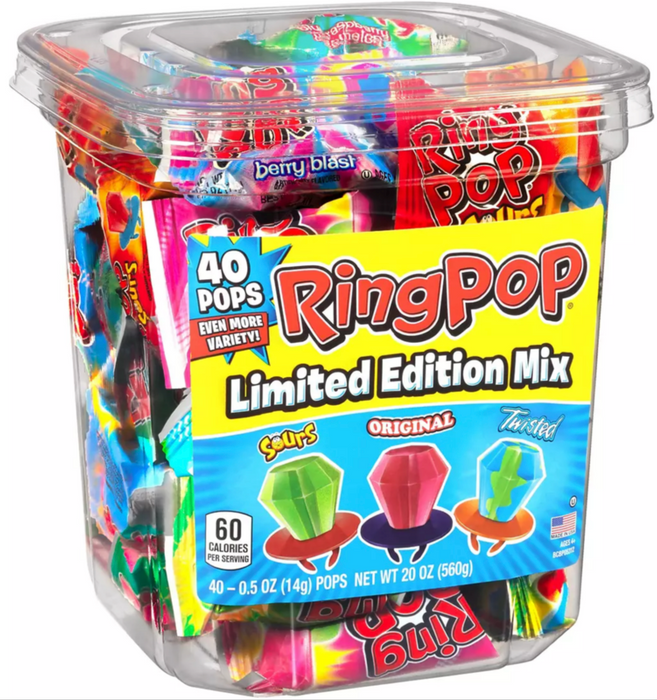 Ring Pop Variety Box , 40 ct