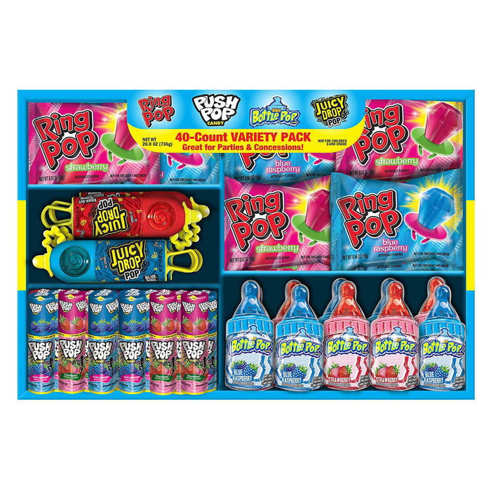 Topps Ring Pop Candy, Variety Pack