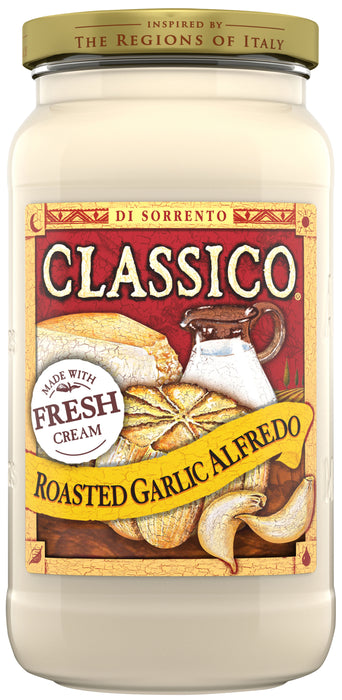 Classico Roasted Garlic Alfredo Pasta Sauce, 15 oz