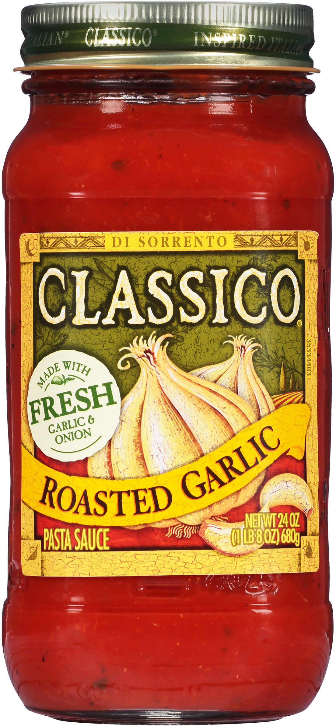 Classico Roasted Garlic Pasta Sauce, 24 oz —