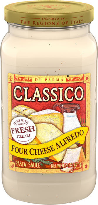 Classico Four Cheese Alfredo Pasta Sauce, 15 oz