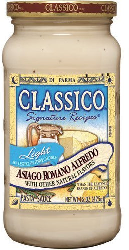 Classico Asiago Romano Alfredo Pasta Sauce, 15 oz