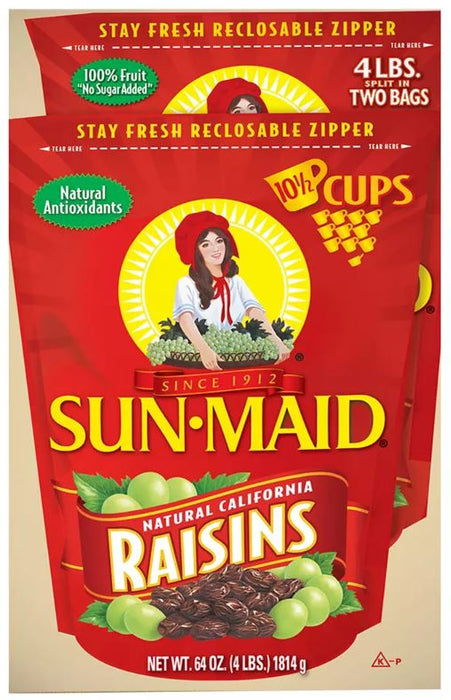 Sun-Maid California Raisins , 4 lbs