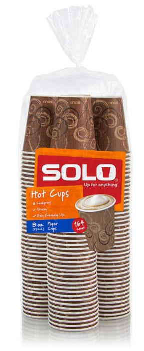 Solo Hot Cups, 8 oz , 164 ct