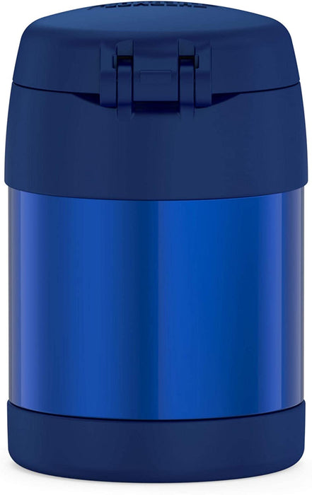 Thermos FunTainer Stainless Steel Vacuum Insulated Kids Food Jar, Blue, 10 oz