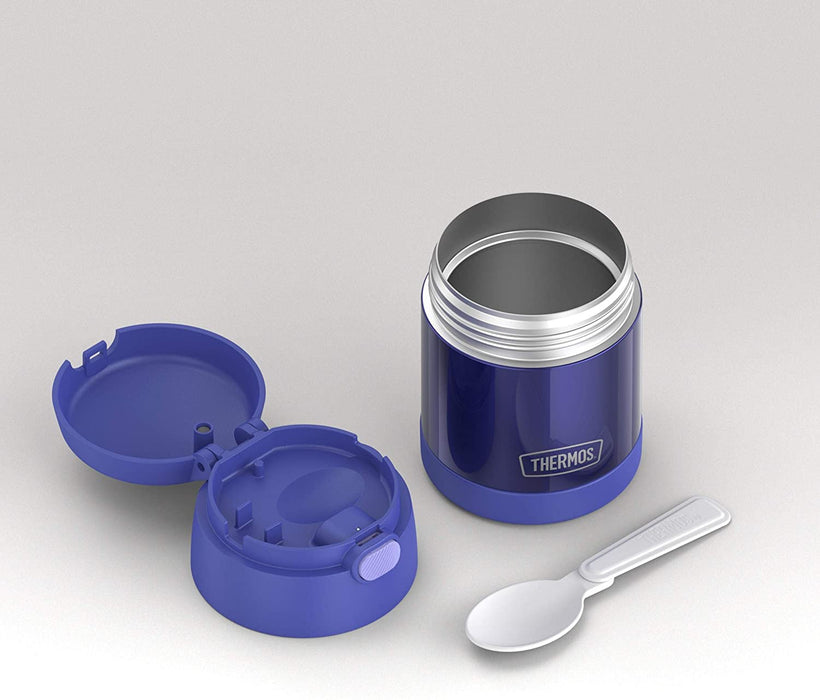 Thermos FunTainer Stainless Steel Vacuum Insulated Kids Food Jar, Purple, 10 oz