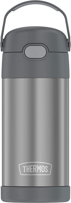 Thermos Funtainer Straw Bottle For Kids, Gray , 12 oz