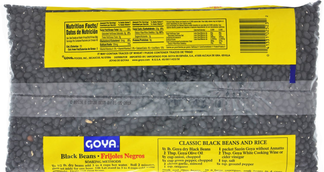 Goya Black Beans, 4 lbs