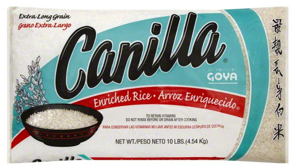 Goya Canilla Enriched Long Grain Rice, 10 lbs