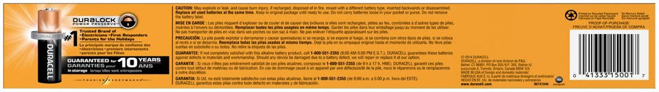 Duracell Coppertop AA Alkaline Batteries, 24 ct