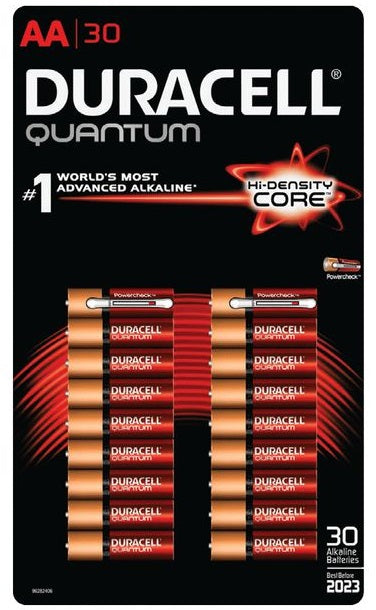 Duracell Quantum Alkaline AA Batteries, 30 ct