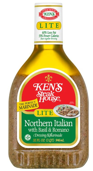 Ken's Steak House Lite Northern Italian Dressing & Marinade , 32 oz