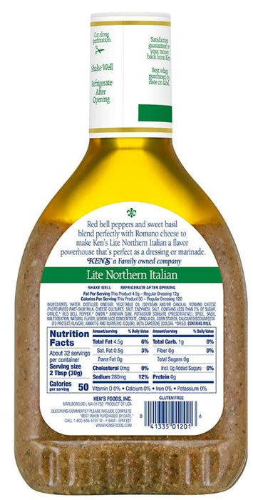 Ken's Steak House Lite Northern Italian Dressing & Marinade , 32 oz