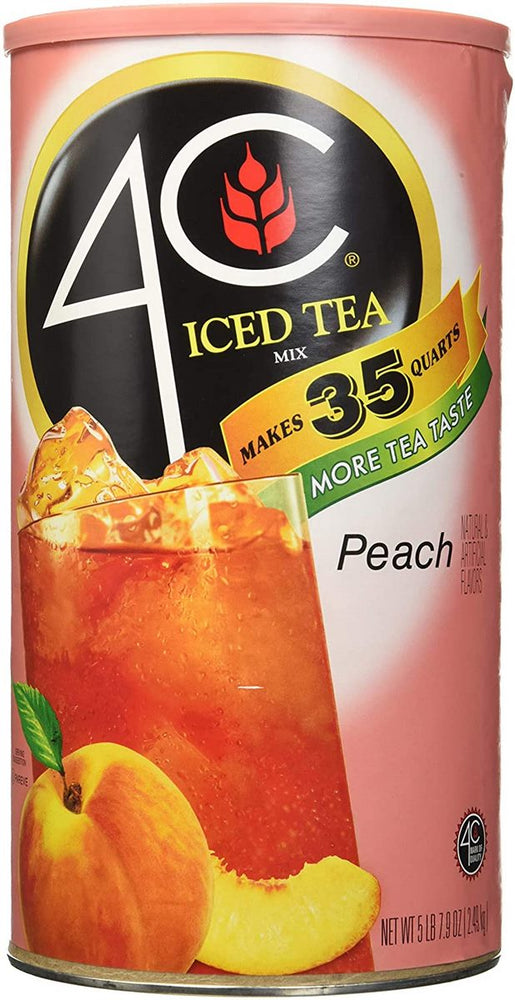 4C Peach Flavoured Iced Tea Mix, 2.49 kg — Goisco.com