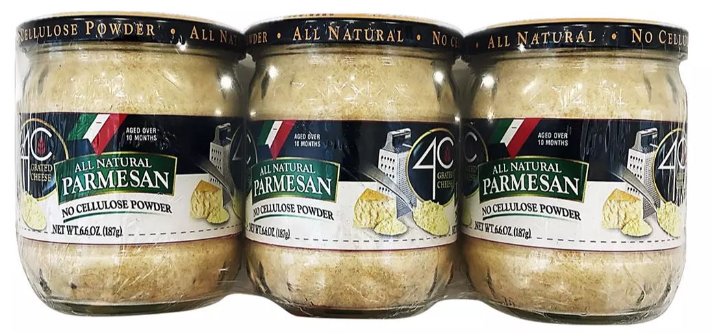 4C All Natural Parmesan Cheese, 3-Pack, 3 x 6.6 oz