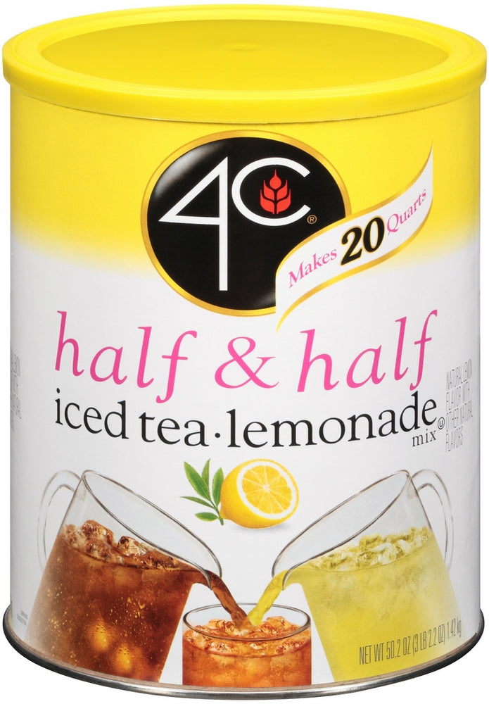 4C Half & Half Mix, Iced Tea Lemonade, 50.2 oz