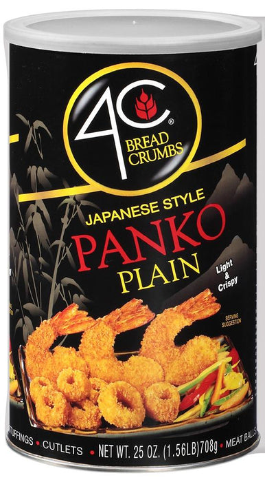 4C Japanese Style Panko Plain Bread Crumbs, 25 oz