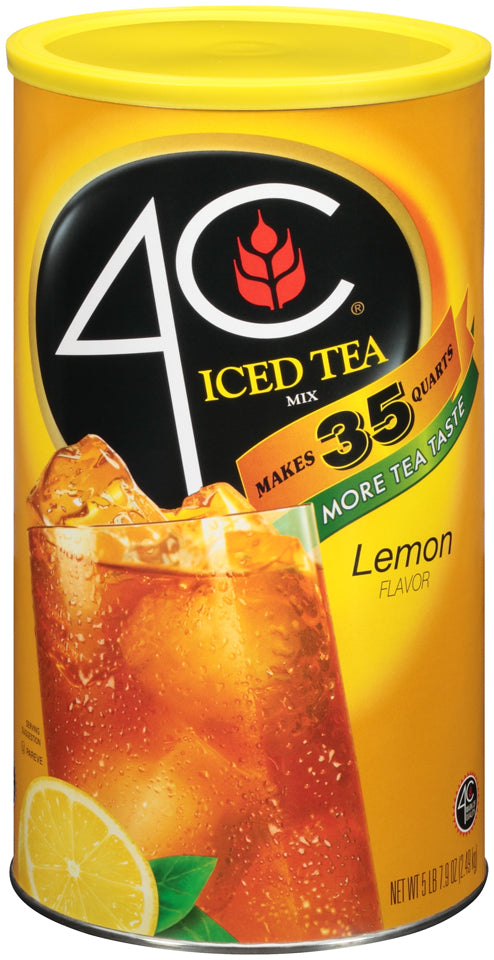 4C Iced Tea Mix, Lemon Flavor, Makes 35 Quarts, 92.8 oz