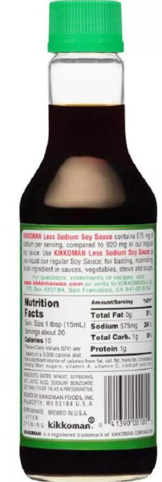 Kikkoman Less Sodium Soy Sauce , 10 oz