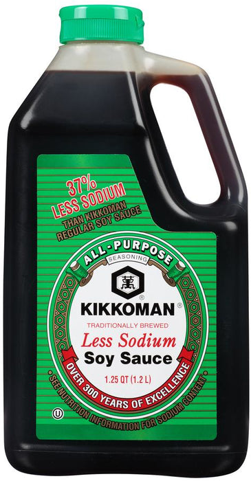 Kikkoman Less Sodium Soy Sauce, 40 oz