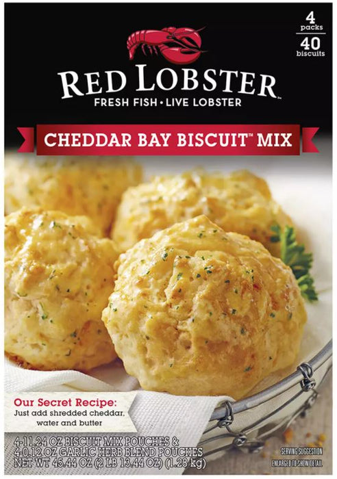 Red Lobster Cheddar Bay Biscuit Mix, 4-Pack, 45.44 oz