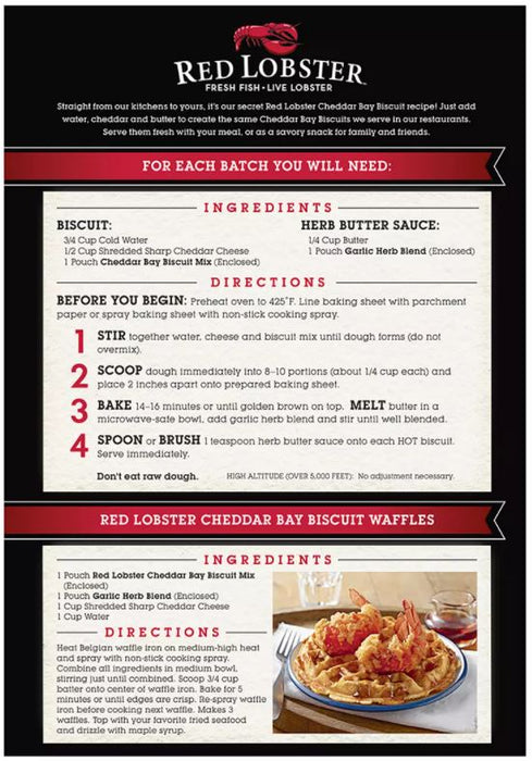Red Lobster Cheddar Bay Biscuit Mix, 4-Pack, 45.44 oz