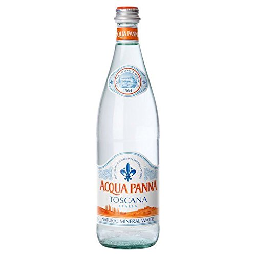 Acqua Panna 15-Pack Toscana Natural Spring Water Glass Bottle, 15 x 750 ml