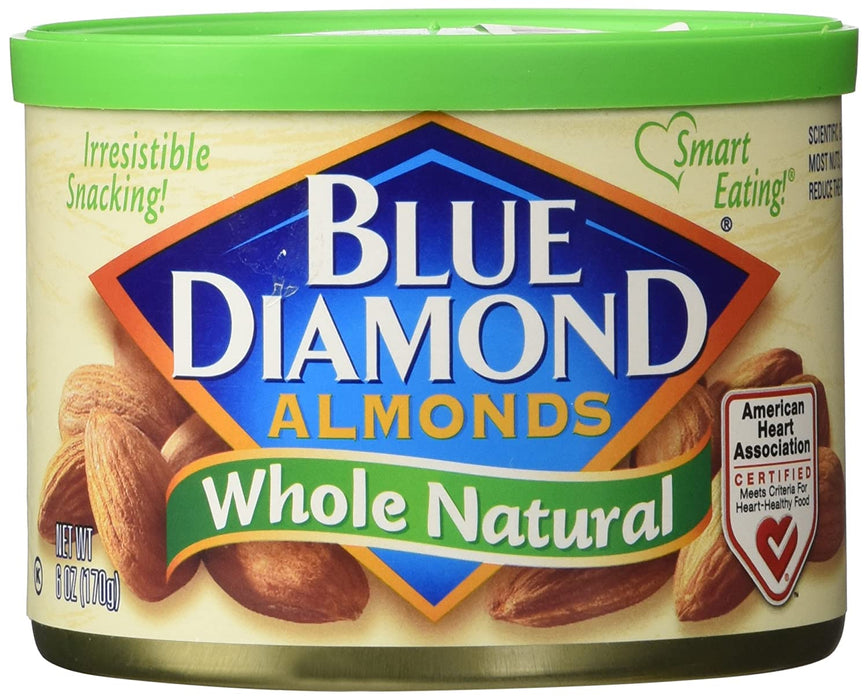 Blue Diamond Whole Natural Almonds , 6 oz