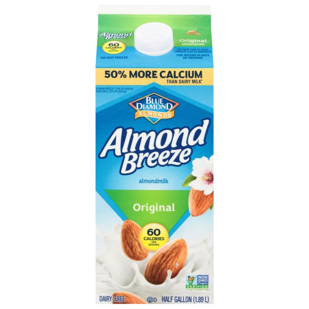 Blue Diamond Breeze Original Almond Milk, 64 oz