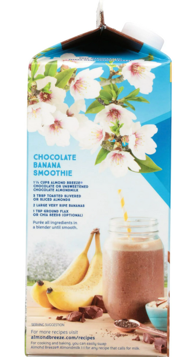 Blue Diamond Almond Breeze Almond Chocolate Milk , 64 oz