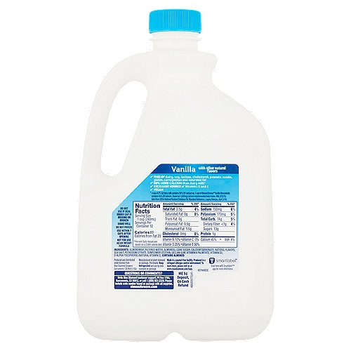 Blue Diamond Breeze Original Almond Milk, Vanilla Flavor, 2.84 L, 96 oz