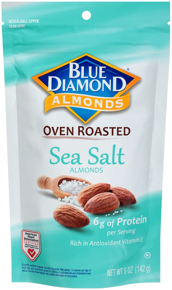 Blue Diamond Almonds Oven Roasted, Sea Salt, 5 oz —