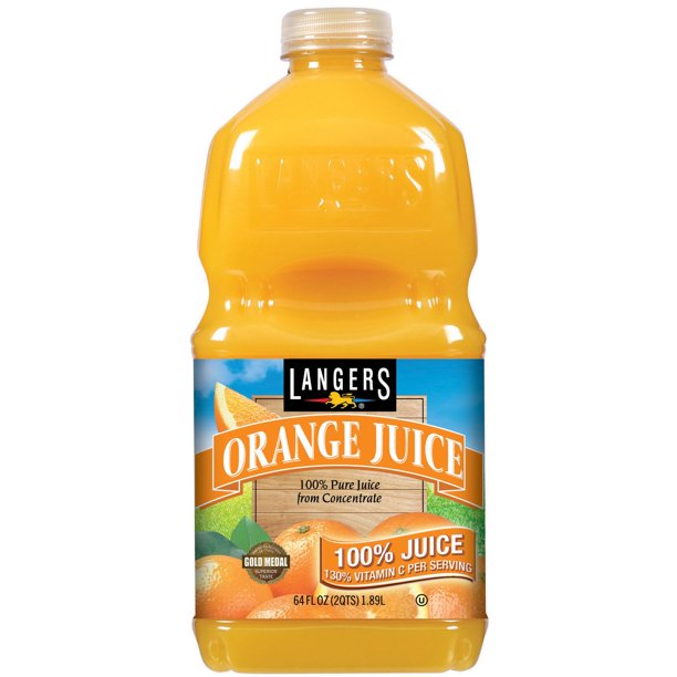 Langers 100% Orange Juice , 64 oz