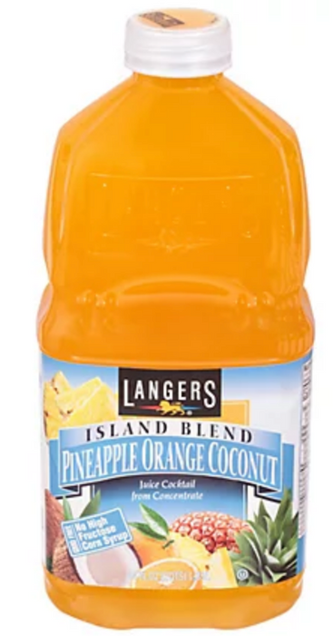 Langers Pineapple Orange Coconut Juice Cocktail , 64 oz