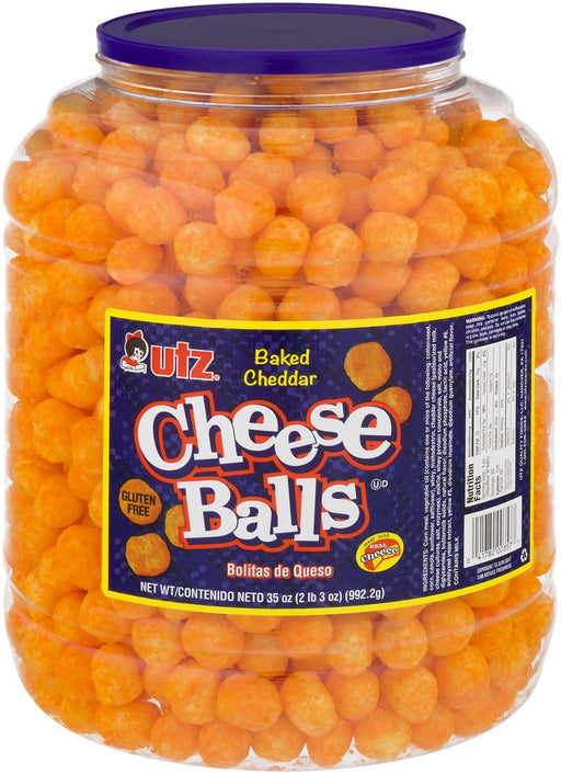 Utz Baked Cheddar Cheese Balls, 35 oz