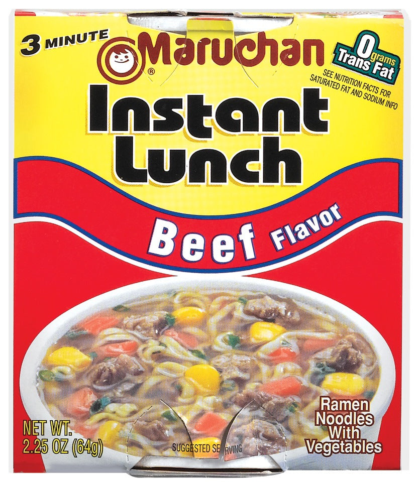 Maruchan Instant Lunch, Beef Flavor, 64 gr (2.25 oz)