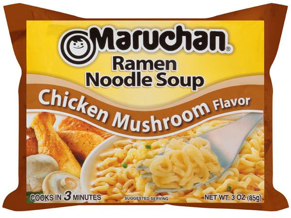 Maruchan Ramen Noodle Soup, Chicken Mushroom Flavor, 3 oz