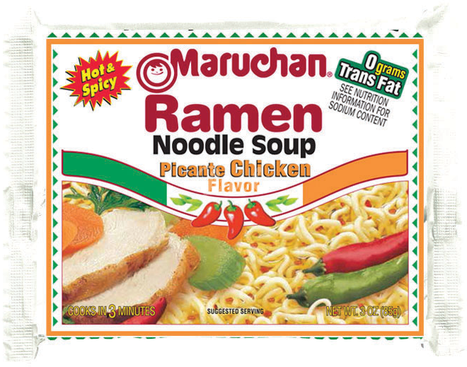 Maruchan Ramen Noodles Soup, Picante Chicken Flavor, 3 oz