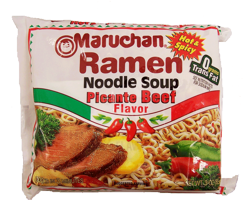 Maruchan Ramen Noodles Soup, Picante Beef Flavor, 3 oz