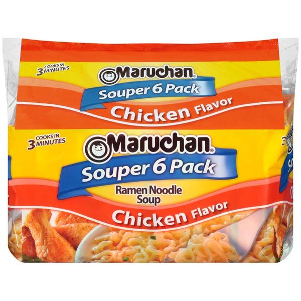 Maruchan Ramen Noodle Soup, Chicken Flavor, 6-Pack, 6 ct
