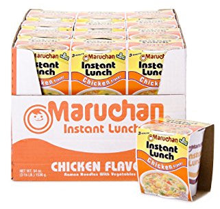 Maruchan Instant Lunch Ramen Noodles with Vegetables, Chicken Flavor, 24 x 2.25 oz