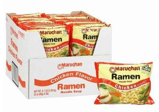 Maruchan Ramen Noodle Soup, Chicken, 36 x 85 gr